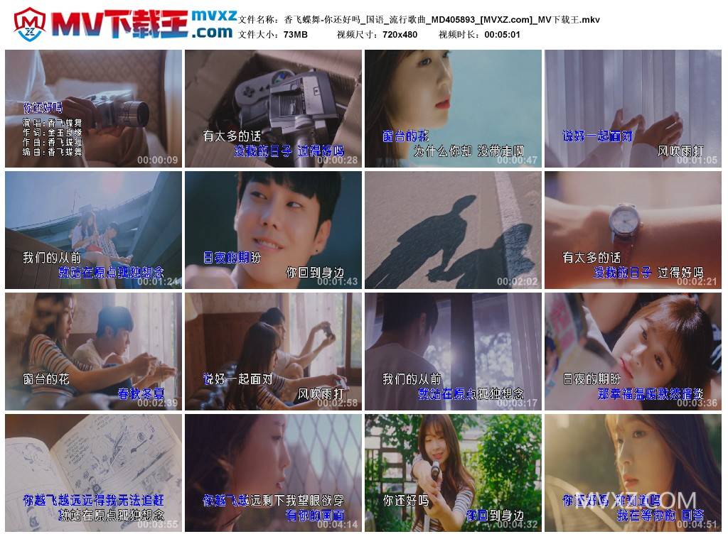 香飞蝶舞-你还好吗_国语_流行歌曲_MD405893